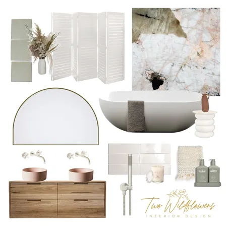 Contemporary Ensuite Interior Design Mood Board by Two Wildflowers on Style Sourcebook