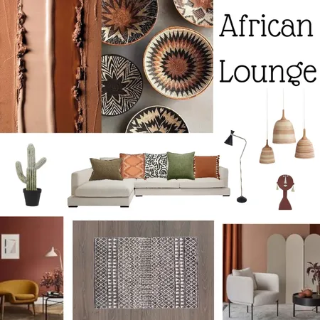 African Lounge Interior Design Mood Board by Bricks and Beams on Style Sourcebook