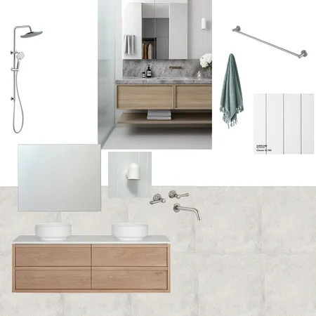 Upstairs bathroom Interior Design Mood Board by CassandraHartley on Style Sourcebook