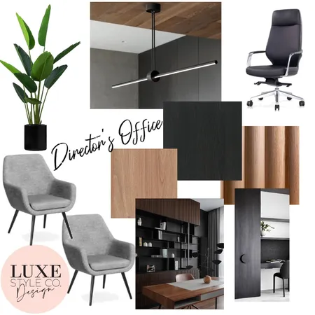 Director's Office Interior Design Mood Board by Luxe Style Co. on Style Sourcebook