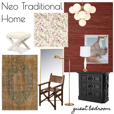 NEO TRAD HOME - Guest bedroom 01 Interior Design Mood Board by RLInteriors on Style Sourcebook