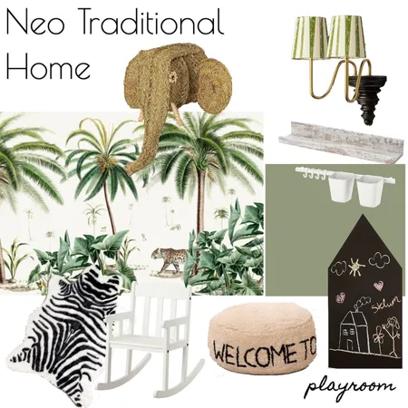 NEO TRAD HOME - Playroom Interior Design Mood Board by RLInteriors on Style Sourcebook