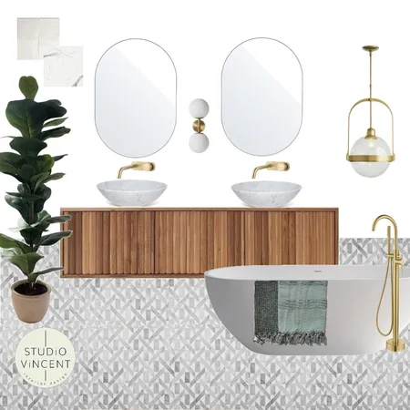 Bathroom Ensuite Interior Design Mood Board by Studio Vincent on Style Sourcebook