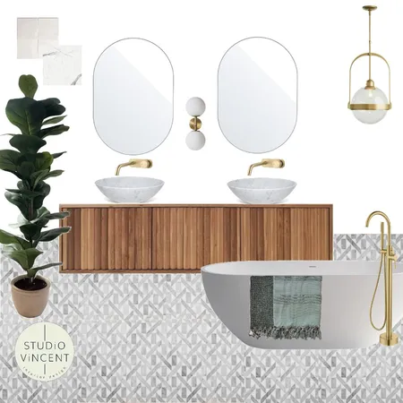 Bathroom Ensuite Interior Design Mood Board by Studio Vincent on Style Sourcebook