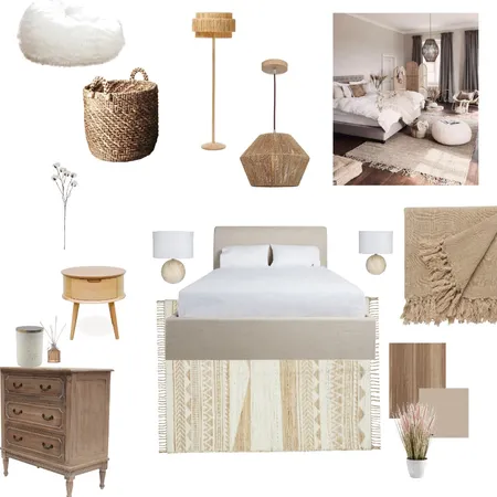 boho chic bedroom Interior Design Mood Board by Aminast on Style Sourcebook