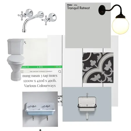 Upstairs bathroom Interior Design Mood Board by JaneM on Style Sourcebook