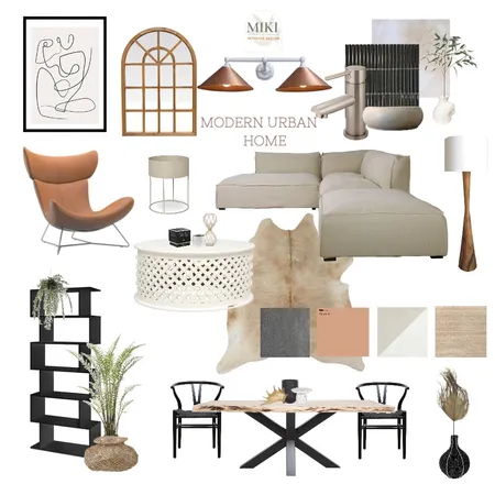 MODERN URBAN HOME Interior Design Mood Board by MIKI INTERIOR DESIGN on Style Sourcebook