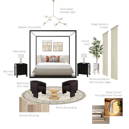 bedroom (modern) Interior Design Mood Board by fha_1997 on Style Sourcebook