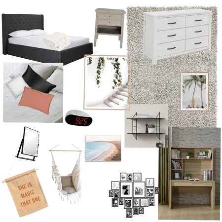 Teen girl bedroom Interior Design Mood Board by lilymort on Style Sourcebook