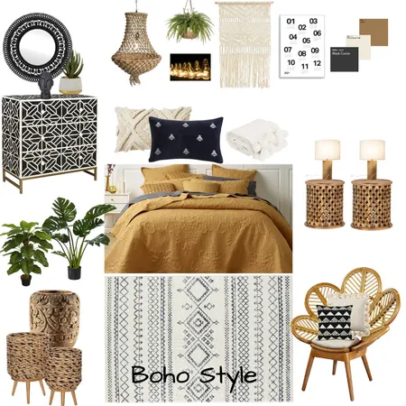 BOHO Mood Board Interior Design Mood Board by Insha on Style Sourcebook