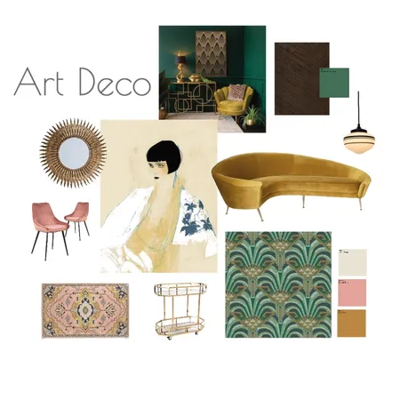 Art Deco Interior Design Mood Board by Karli Scott on Style Sourcebook