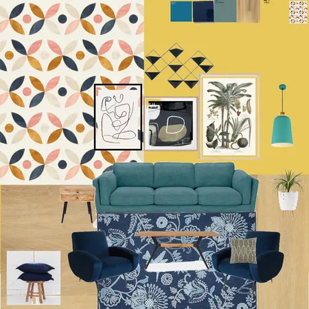 Modern Living Room Interior Design Mood Board by riqza Azhar on Style Sourcebook