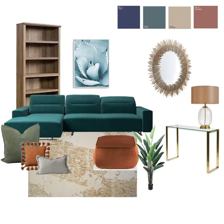 Accented Analogous Living Room Interior Design Mood Board by kaybank27 on Style Sourcebook