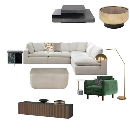 C+O Living Room 2 Interior Design Mood Board by Think Modern on Style Sourcebook