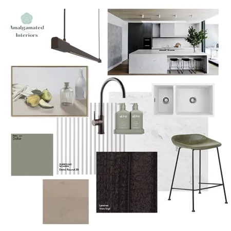 Contemporary Kitchen Interior Design Mood Board by Amalgamated Interiors on Style Sourcebook