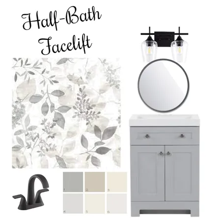 Half Bath Interior Design Mood Board by schernichky on Style Sourcebook