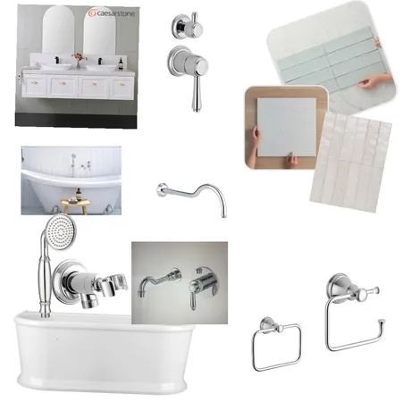 Main Bathroom Upstairs Interior Design Mood Board by nomewilliams@icloud.com on Style Sourcebook