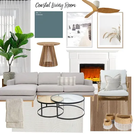 Coastal Living Room Interior Design Mood Board by Studio 44 Design Co. on Style Sourcebook