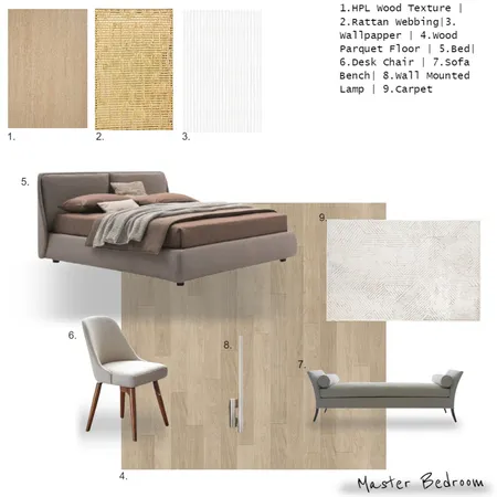 Master Bedroom Interior Design Mood Board by shania_aisyah on Style Sourcebook