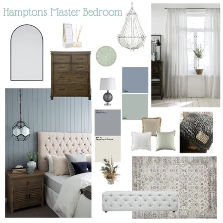 Hamptons Master Bedroom Interior Design Mood Board by ashleighpaige on Style Sourcebook