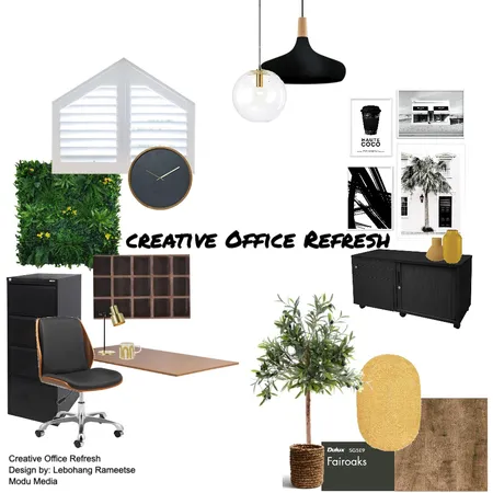 Creative Office Refresh Interior Design Mood Board by Lebo on Style Sourcebook