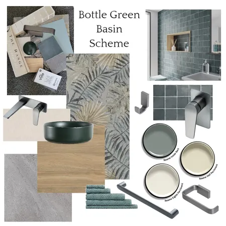 Bottle Green Basin Scheme Interior Design Mood Board by JJID Interiors on Style Sourcebook