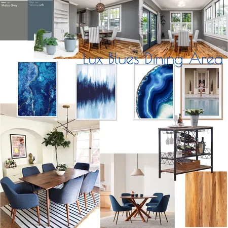Lux blue dining Interior Design Mood Board by bre_lynn on Style Sourcebook