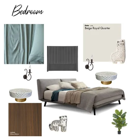 Bedroom Interior Design Mood Board by Ekaterina Semina on Style Sourcebook