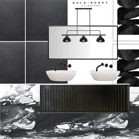 another black and white bathroom Interior Design Mood Board by ameliarogers on Style Sourcebook