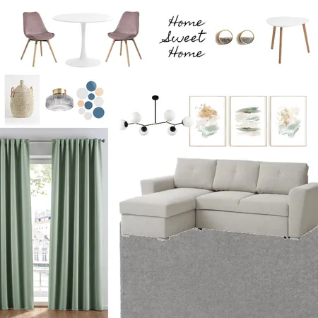 Dana Living+Kitchen+ Hallway 3 Interior Design Mood Board by Designful.ro on Style Sourcebook