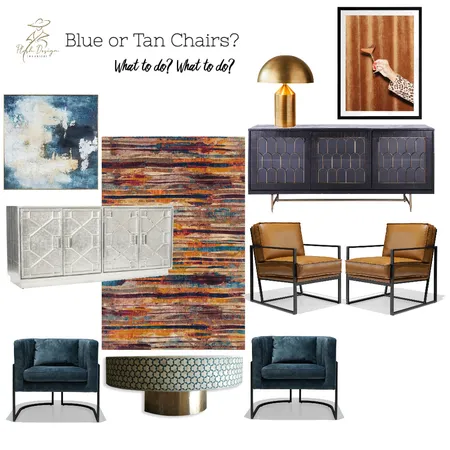 Blue or Tan Chairs? Interior Design Mood Board by Plush Design Interiors on Style Sourcebook