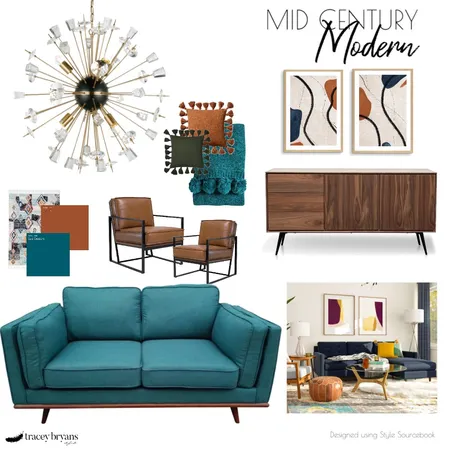 Mid Century Modern Interior Design Mood Board by Tracey Bryans on Style Sourcebook