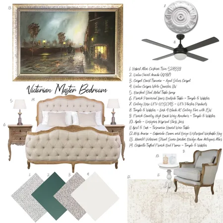 Master Bedroom Sample Board Interior Design Mood Board by Shani.Drioli on Style Sourcebook