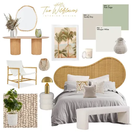 Contemporary bedroom Interior Design Mood Board by Two Wildflowers on Style Sourcebook