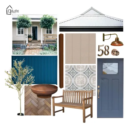 Coombes Street External Interior Design Mood Board by The Cottage Collector on Style Sourcebook