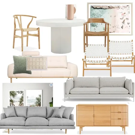 coastal loungeroom Interior Design Mood Board by Leafyseasragons on Style Sourcebook