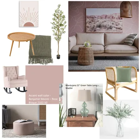 pink and green Interior Design Mood Board by veroleblanc on Style Sourcebook