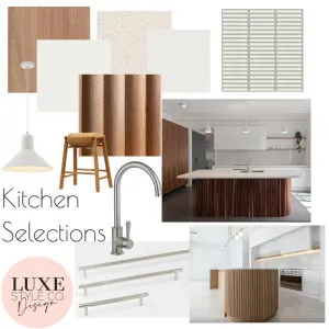 Scandi Natural Kitchen Design Interior Design Mood Board by Luxe Style Co. on Style Sourcebook