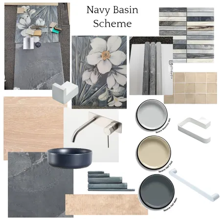 Navy Basin Scheme Interior Design Mood Board by JJID Interiors on Style Sourcebook