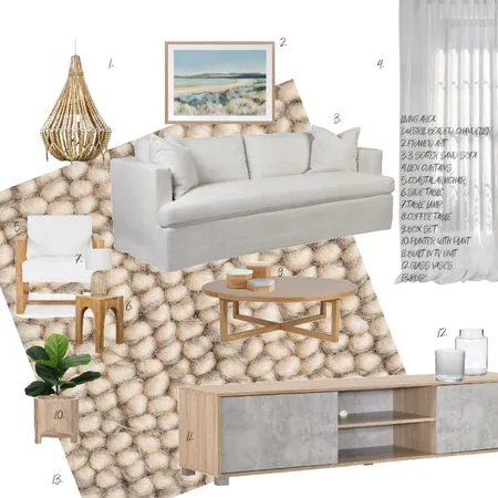 SAMPLE BOARD - FAMILY OR LIVING ROOM Interior Design Mood Board by Pamela Goncalves on Style Sourcebook