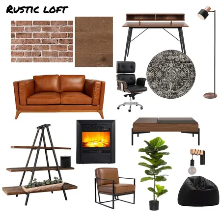 Rustic loft Interior Design Mood Board by kindleton on Style Sourcebook