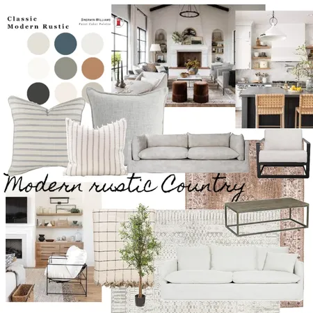 Modern Country Rustic Interior Design Mood Board by Jess on Style Sourcebook