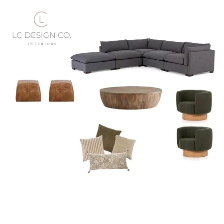 Tom and Marisa Basement Interior Design Mood Board by LC Design Co. on Style Sourcebook