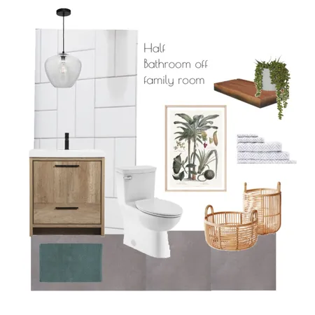 Port rd family half bath option 2 Interior Design Mood Board by erick on Style Sourcebook