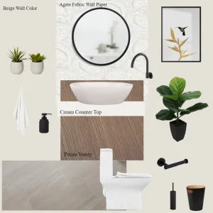 Powder Room Second Option Interior Design Mood Board by Ralitsa on Style Sourcebook