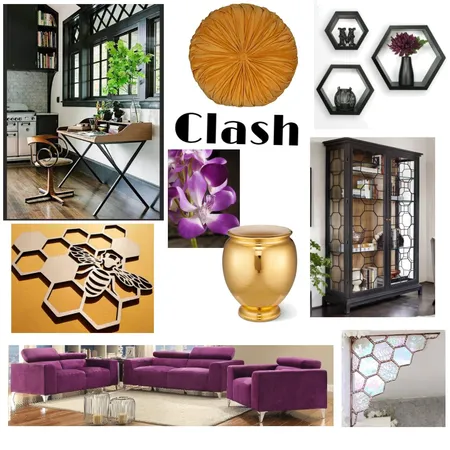 Bees and Orchids Clash Interior Design Mood Board by MDennis1096 on Style Sourcebook