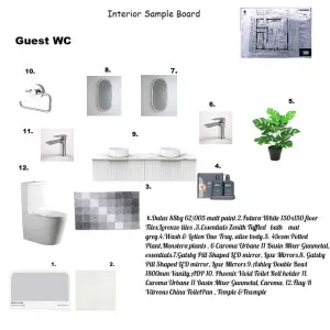 Bathroom sample board Interior Design Mood Board by Dawn Holton on Style Sourcebook