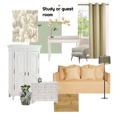 Study or guest room Interior Design Mood Board by Irina Deas on Style Sourcebook