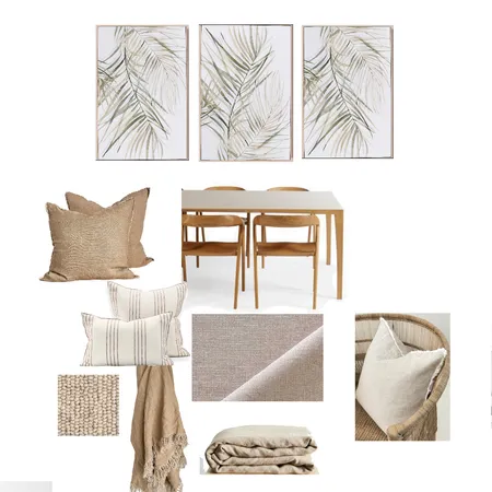 Neutrals - Leaf Print Interior Design Mood Board by lmg interior + design on Style Sourcebook