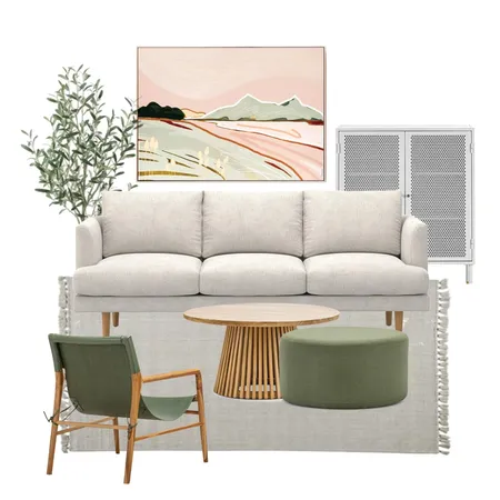 Sage Green Living Room Interior Design Mood Board by L3 Home on Style Sourcebook